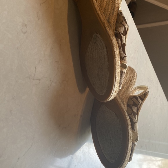 Coach espadrille style wedge sandals - Picture 5 of 6